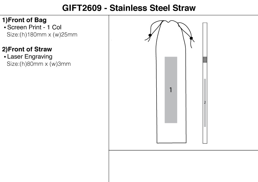 Stainless Steel Straw – Branded Drinkware