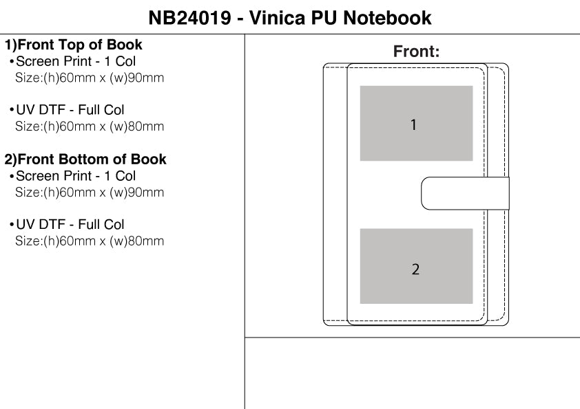 Vinica PU Notebook – Branded Notebooks