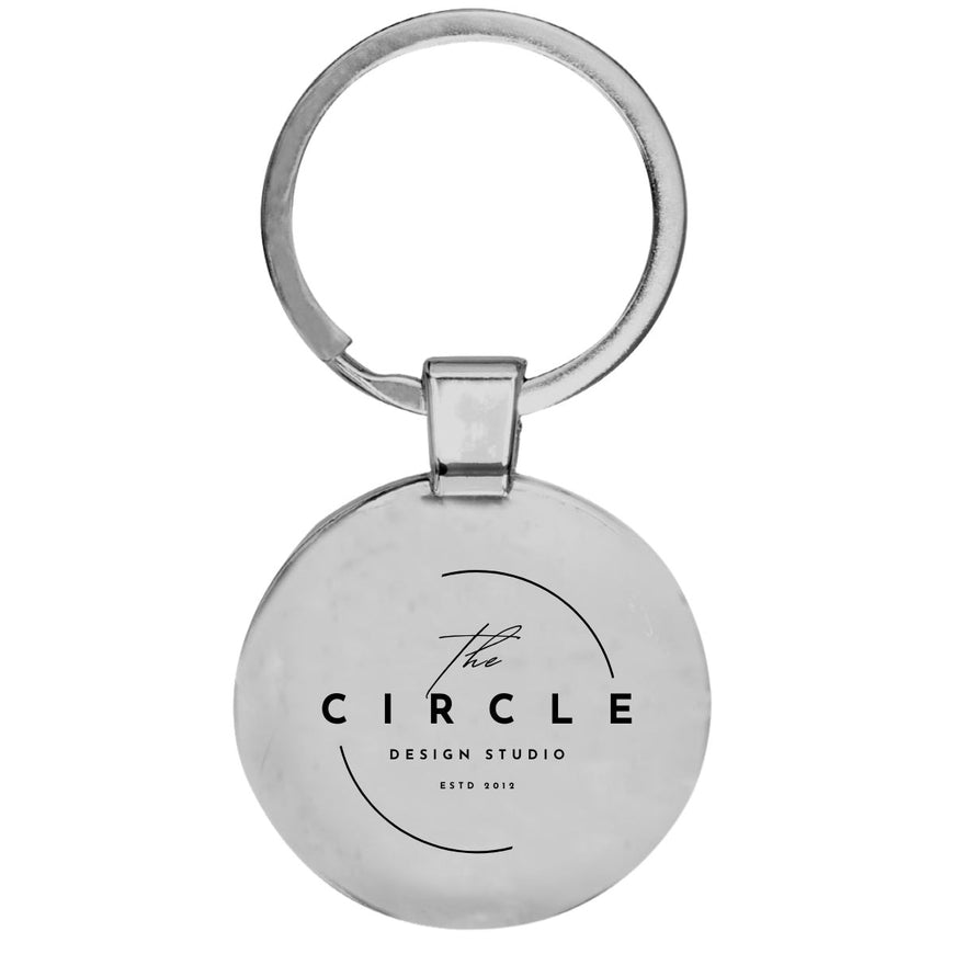 Biru Round Dome Keyring – Branded Keyrings