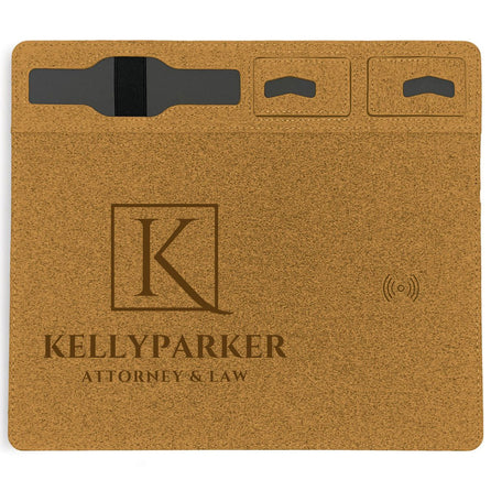 Luan Cork Wireless Charger & Mousepad – Branded Desktop Accessories