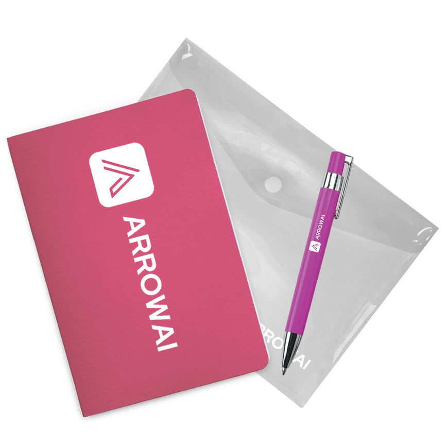 Scripted Style Notebook & Pen Set (NBSET25503) – Branded Gift Sets