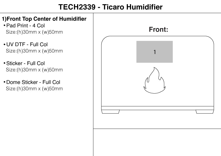 Ticaro Humidifier – Branded Desktop Accessories