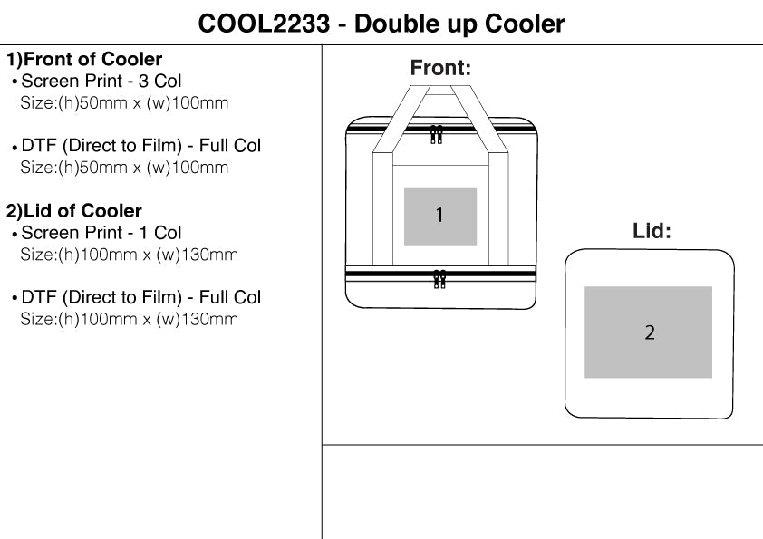 Double up Cooler – Branded Picnic and Outdoor