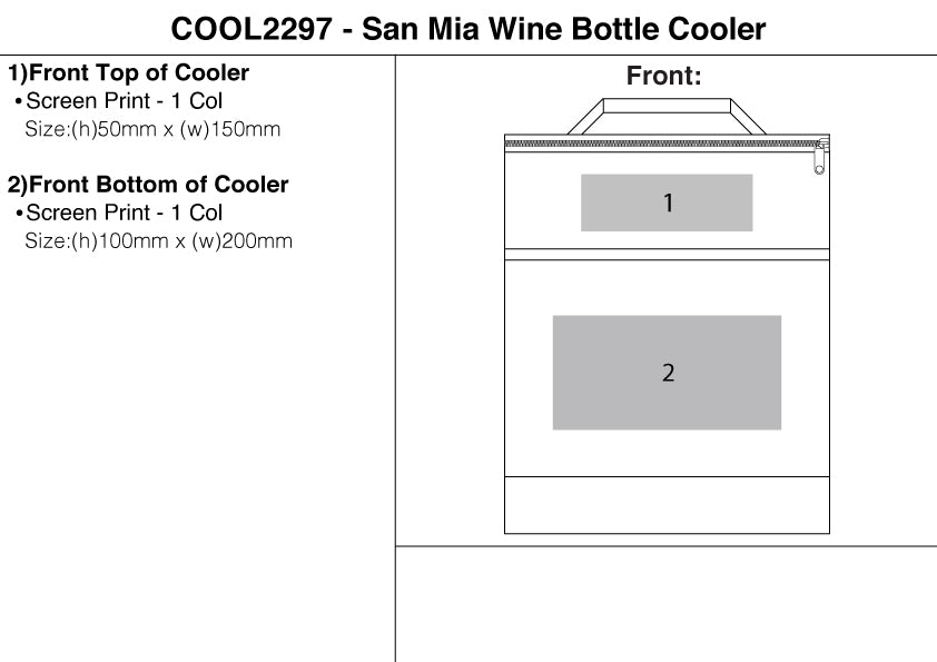San Mia Wine Bottle Cooler – Branded Cooler Bags