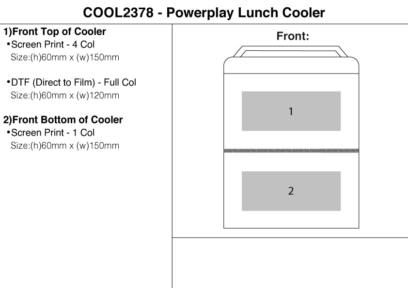 Powerplay  Lunch Cooler – Branded Picnic and Outdoor