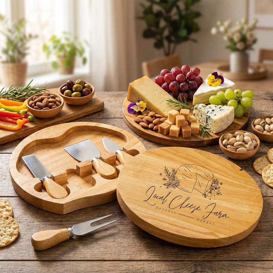 Isadora Cheese Board Set – Branded Executive Gifts