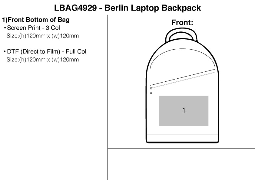 Berlin Laptop Backpack – Branded Laptop Bags