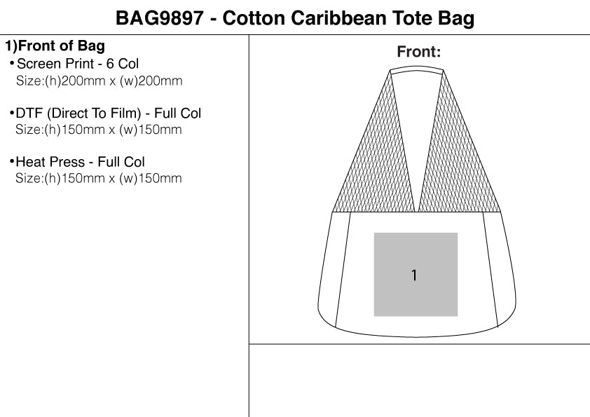 Cotton Caribbean Tote Bag – Branded Tote Bags