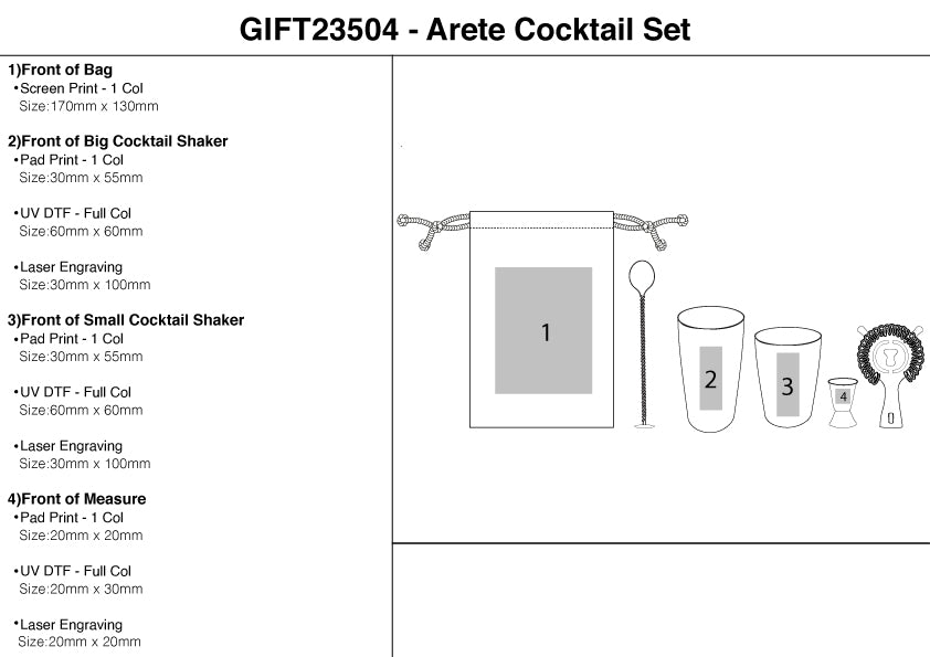 Arete Cocktail Set – Branded Picnic and Outdoor