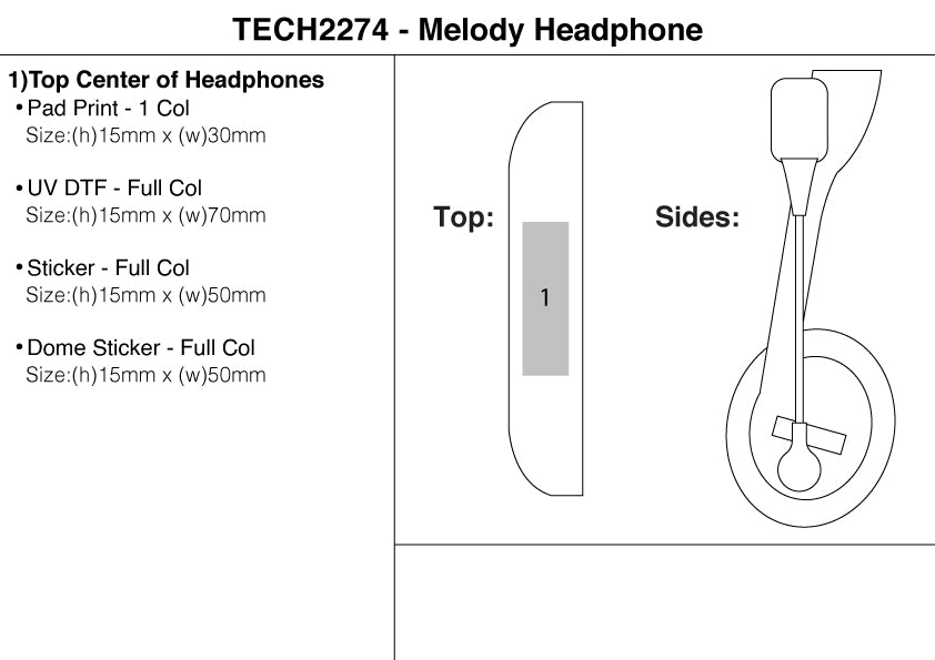 Melody Headphone – Branded Technology