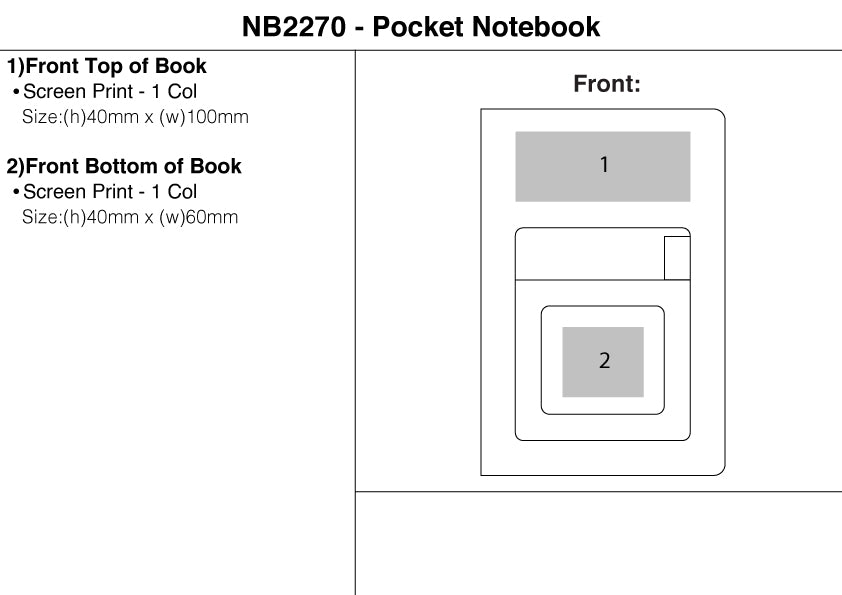 Pocket Notebook (NB2270) – Branded Notebooks