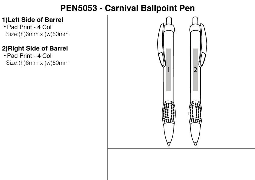 Carnival Ballpoint Pen – Branded Stationery
