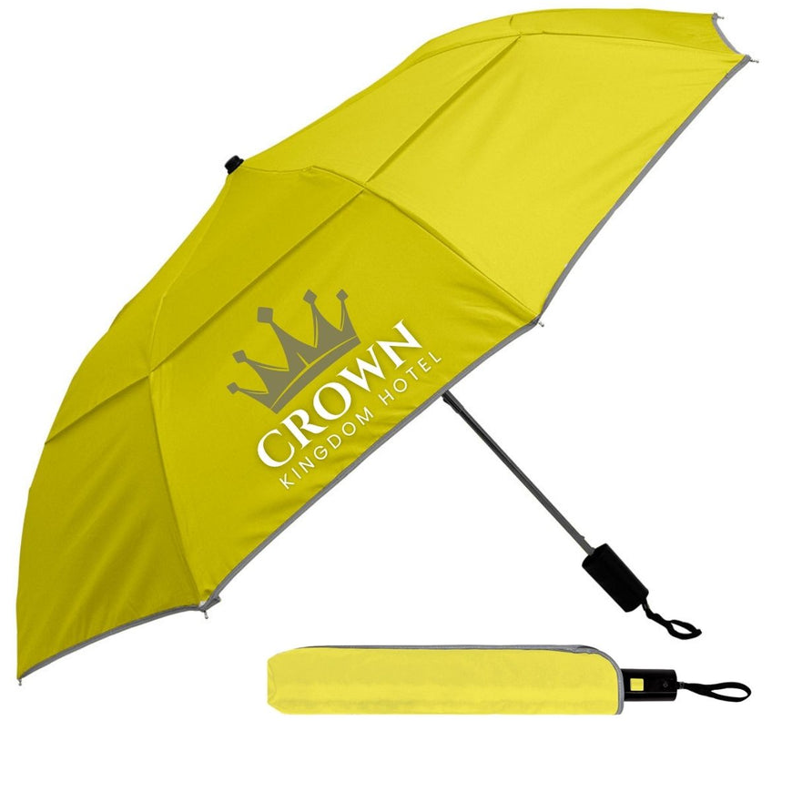 Reflective Piping Windproof Umbrella (UMB23802) – Branded Umbrellas