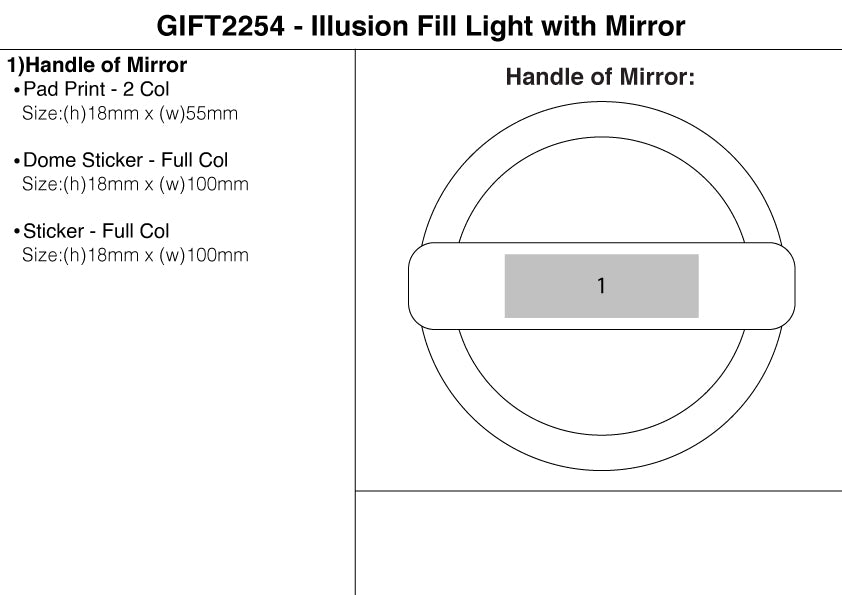 Illusion Fill Light with Mirror – Branded Personal Care