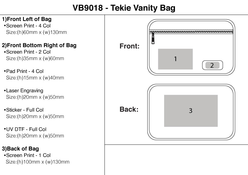 Tekie Vanity Bag – Branded Leisure Travel