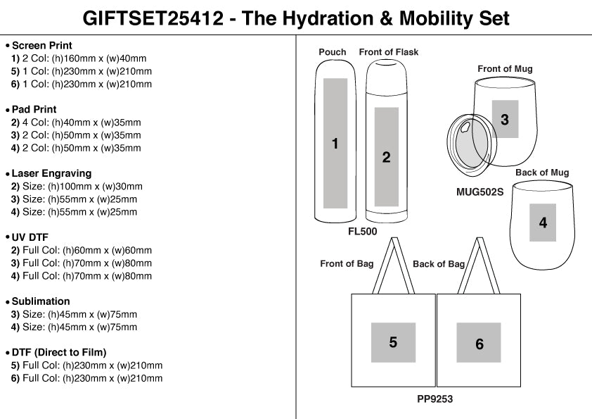 The Hydration & Mobility Set – Branded Gift Sets