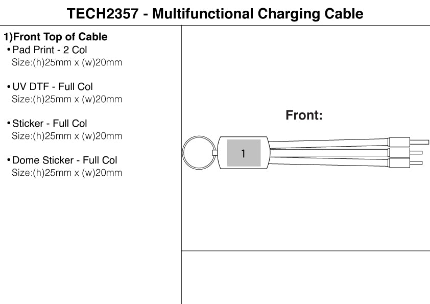 Multifunctional Charging Cable – Branded Desktop Accessories