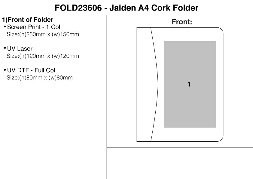 Jaiden A4 Cork Folder – Branded Conference Folders