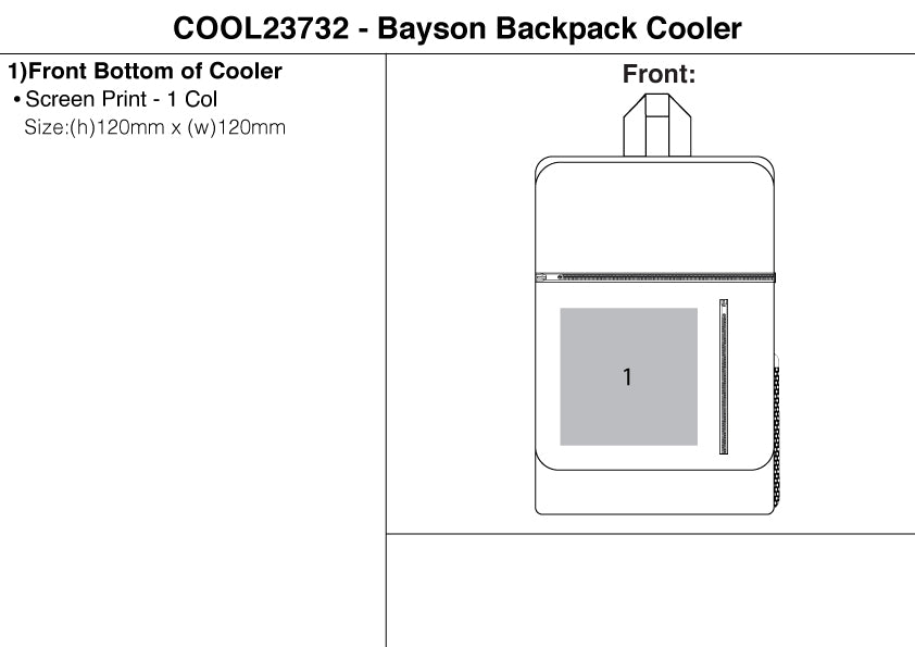 Bayson Backpack Cooler – Branded Picnic and Outdoor