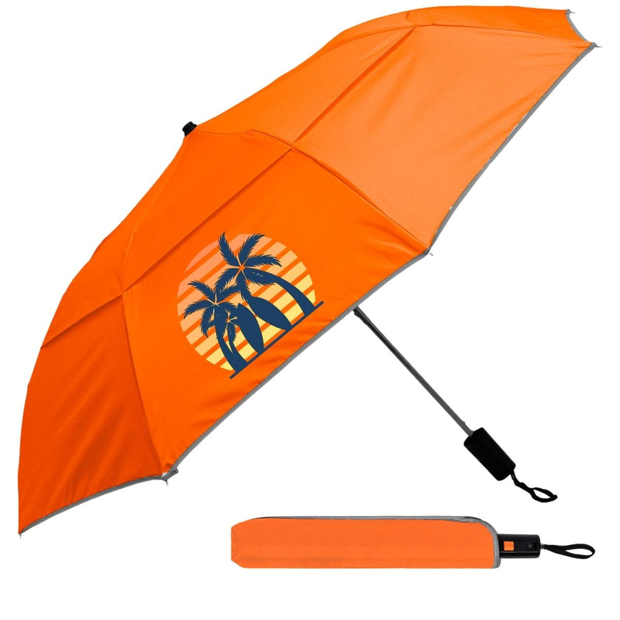 Reflective Piping Windproof Umbrella (UMB23802) – Branded Umbrellas
