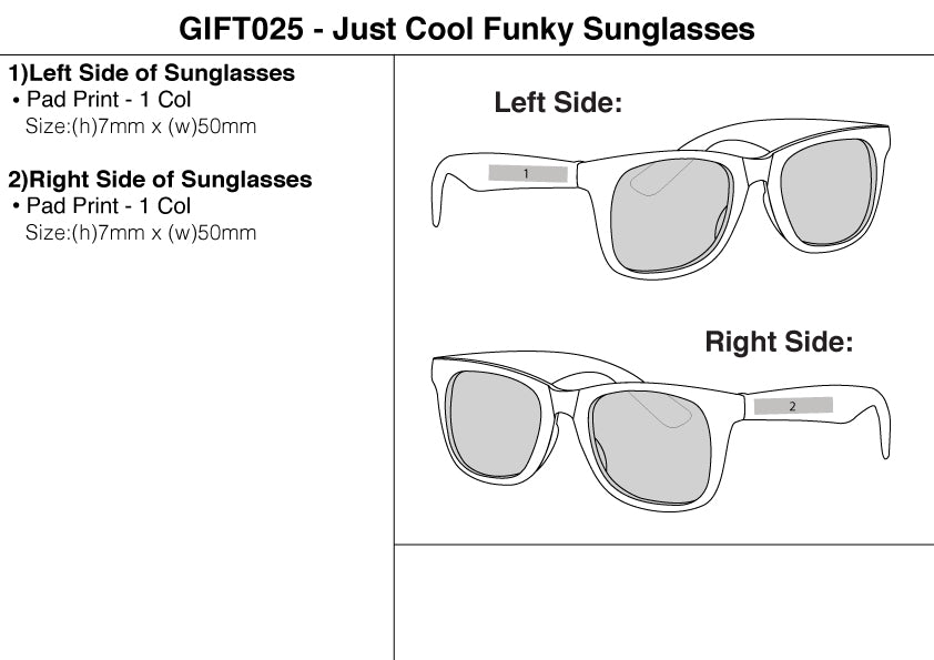 Just Cool Funky Sunglasses – Branded Promotional Gifts