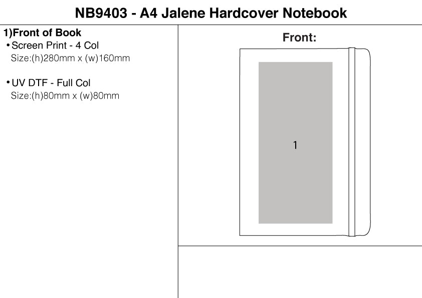 A4 Jalene Hardcover Notebook – Branded Notebooks