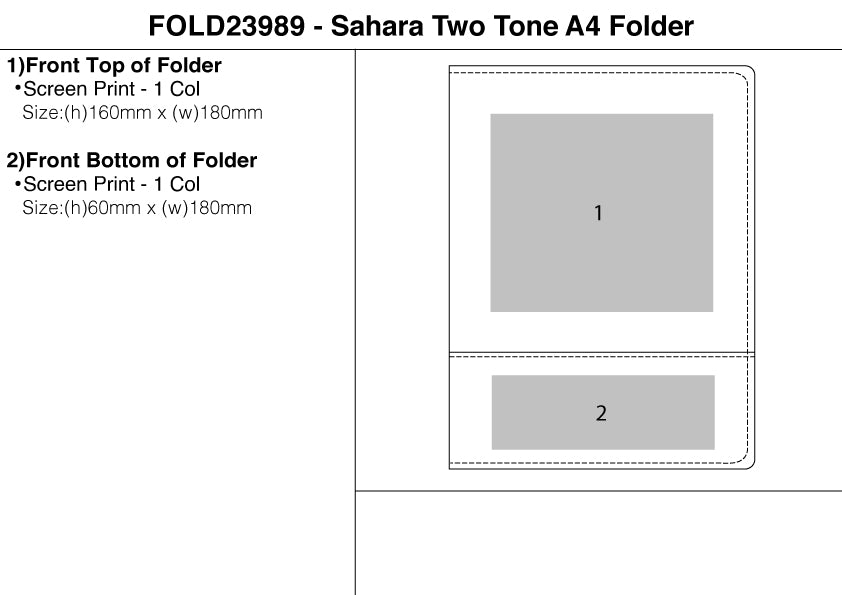 Sahara Two Tone  A4  Folder – Branded Conference Folders
