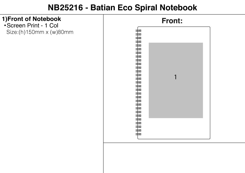 Batian Eco Spiral Notebook – Branded Eco-Friendly