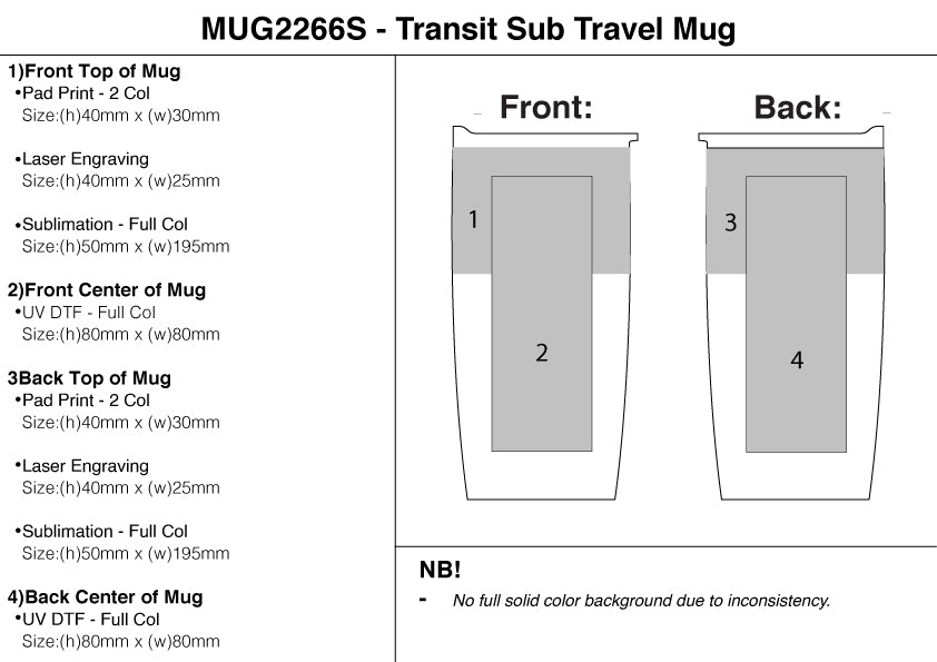 600ml Transit Sub Travel Mug – Branded Leisure Travel