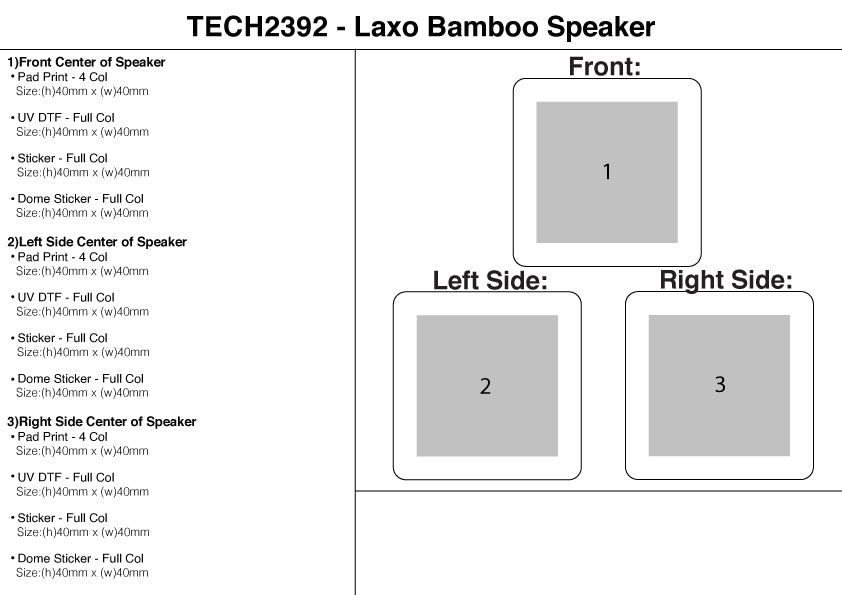 Laxo Bamboo Speaker – Branded Desktop Accessories