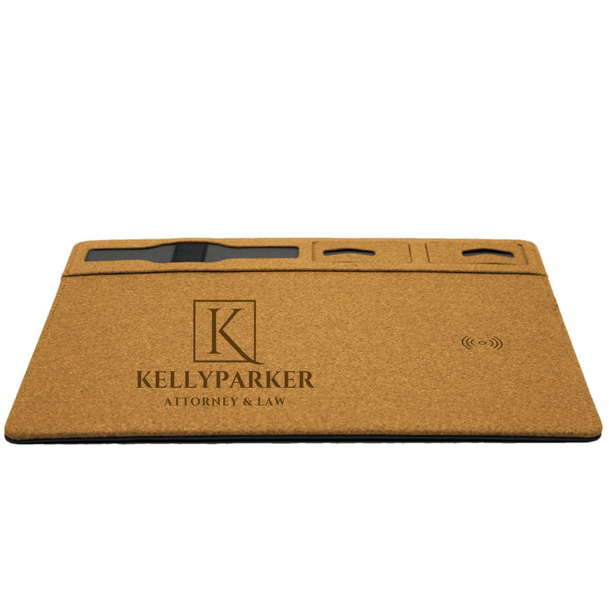 Luan Cork Wireless Charger & Mousepad – Branded Desktop Accessories