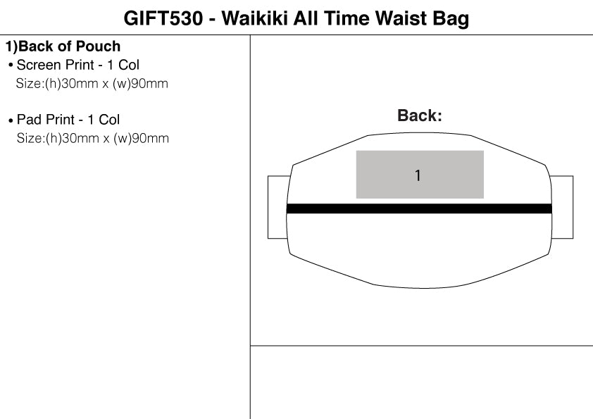 Waikiki All Time Waist Bag – Branded Leisure Travel
