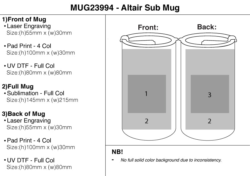 600ml Altair Sub Mug – Branded Drinkware