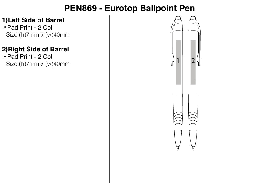 Eurotop Ballpoint Pen – Branded Stationery