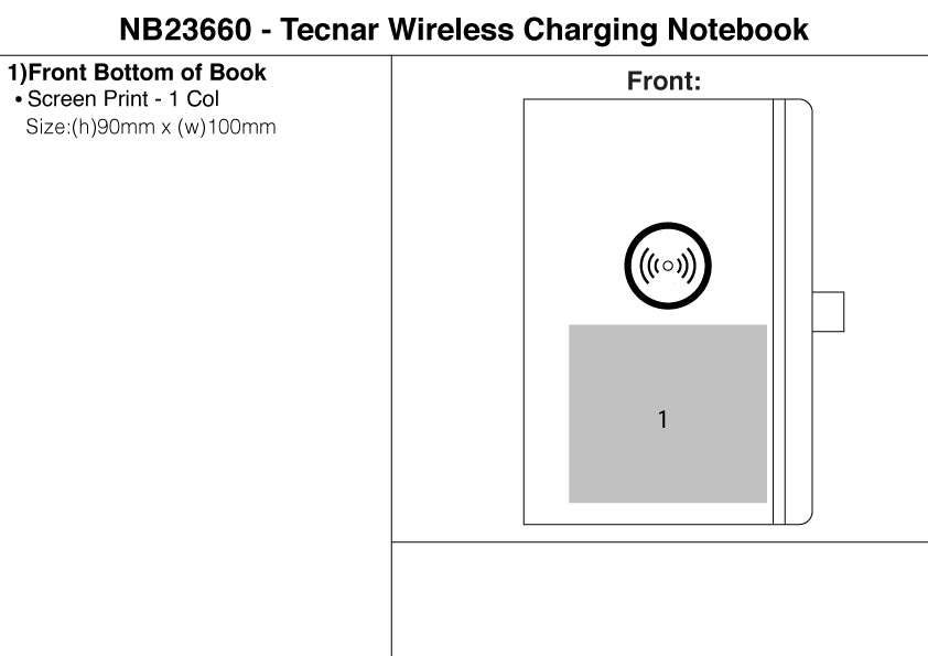 Tecnar Wireless Charging Notebook – Branded Technology