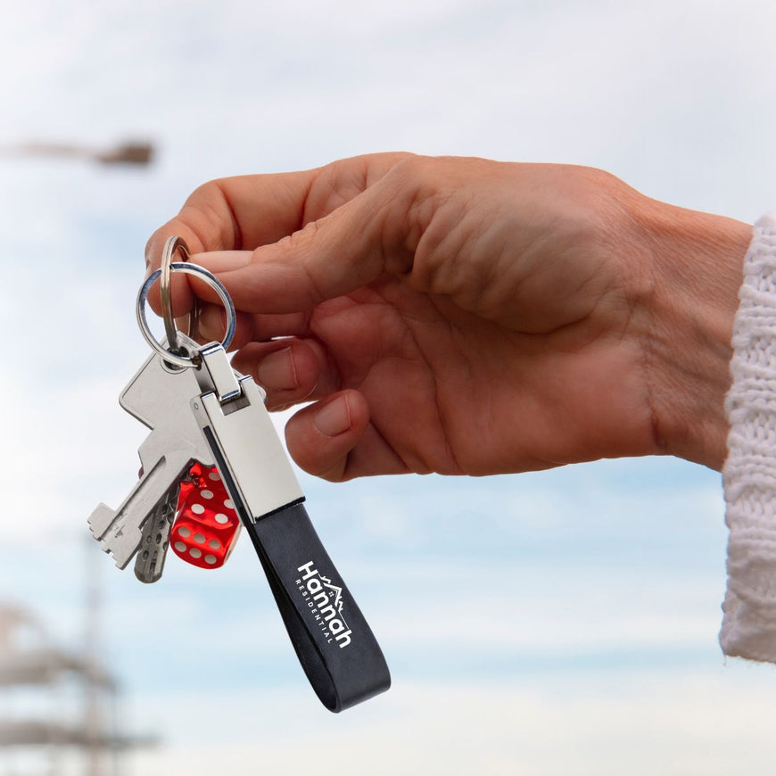 COLUMBUS PU Keyring – Branded Keyrings