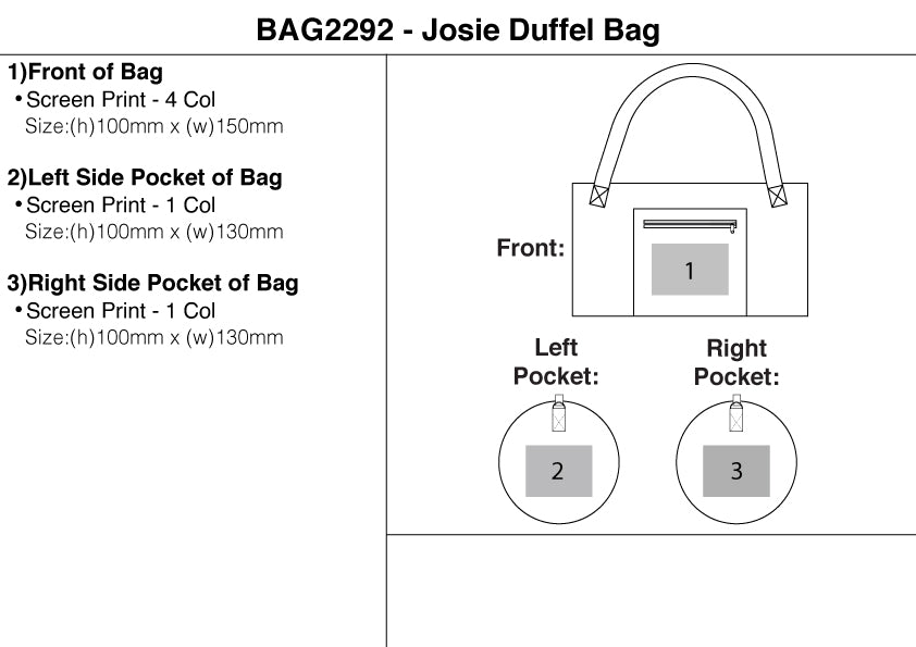 Josie Duffel Bag – Branded Tog Bags