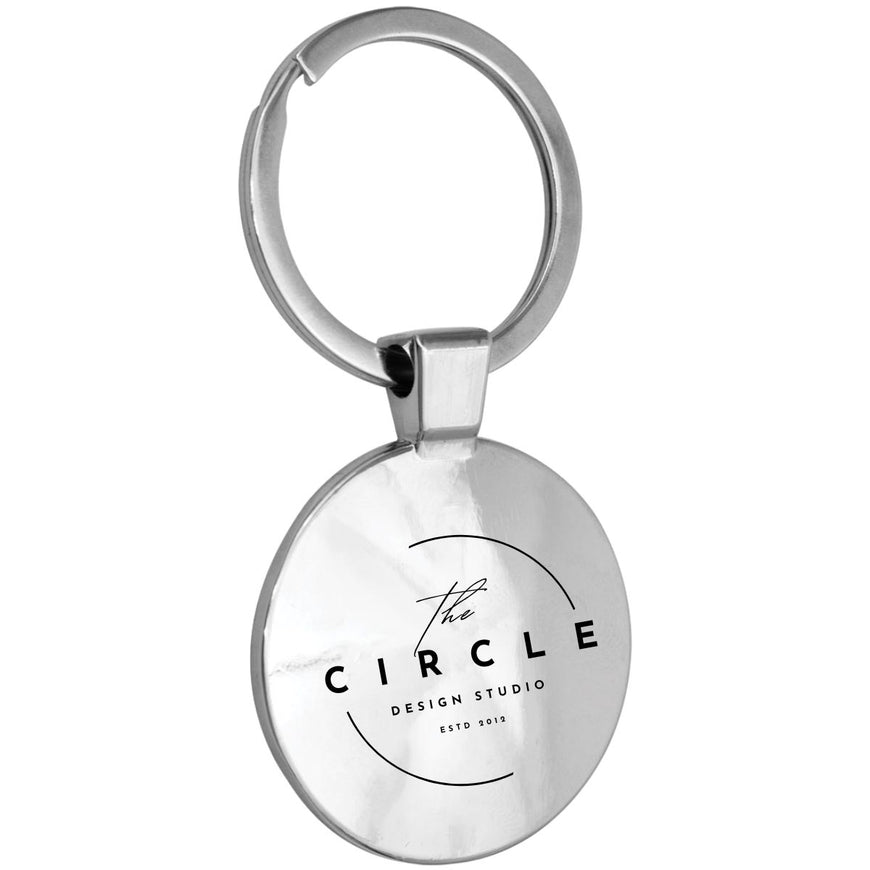 Biru Round Dome Keyring – Branded Keyrings