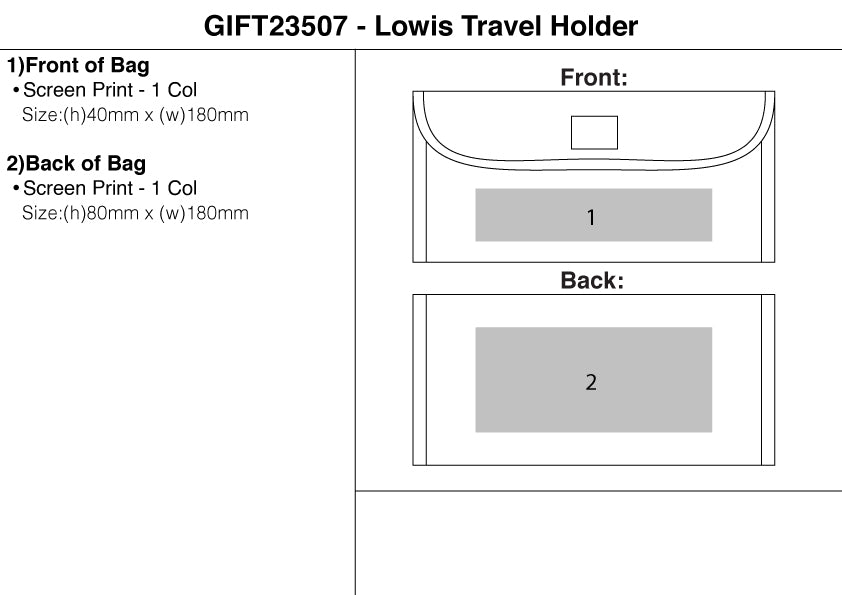 Lowis Travel Holder – Branded Leisure Travel
