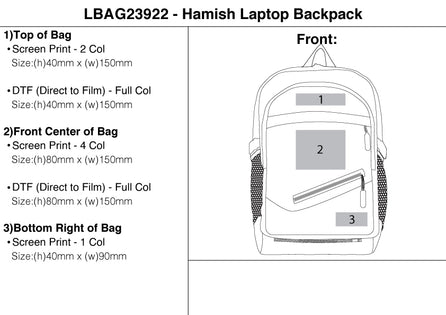 Hamish Laptop Backpack – Branded Laptop Bags