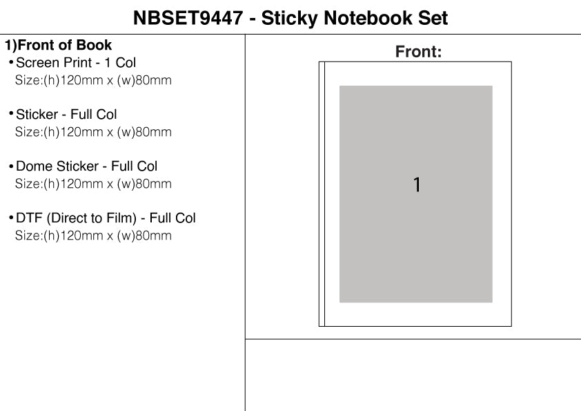 Sticky Notebook Set – Branded Eco-Friendly