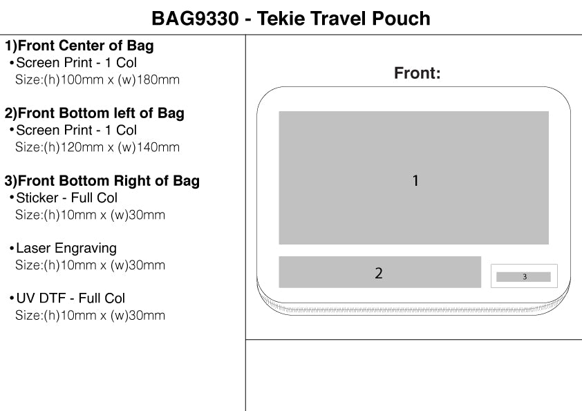 Tekie Travel Pouch – Branded Leisure Travel
