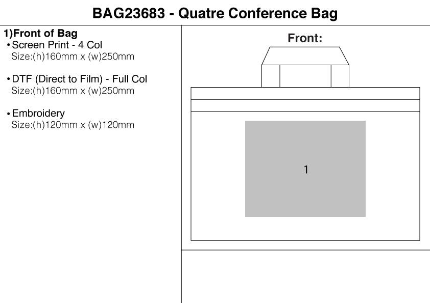 Quatre Document Bag – Branded Conference Bags