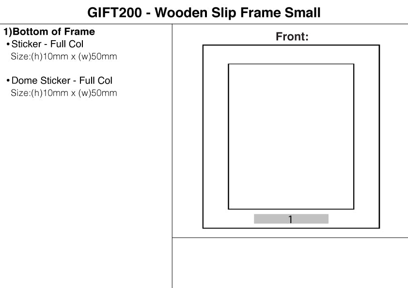 Wooden Slip Frame Small – Branded Desktop Accessories