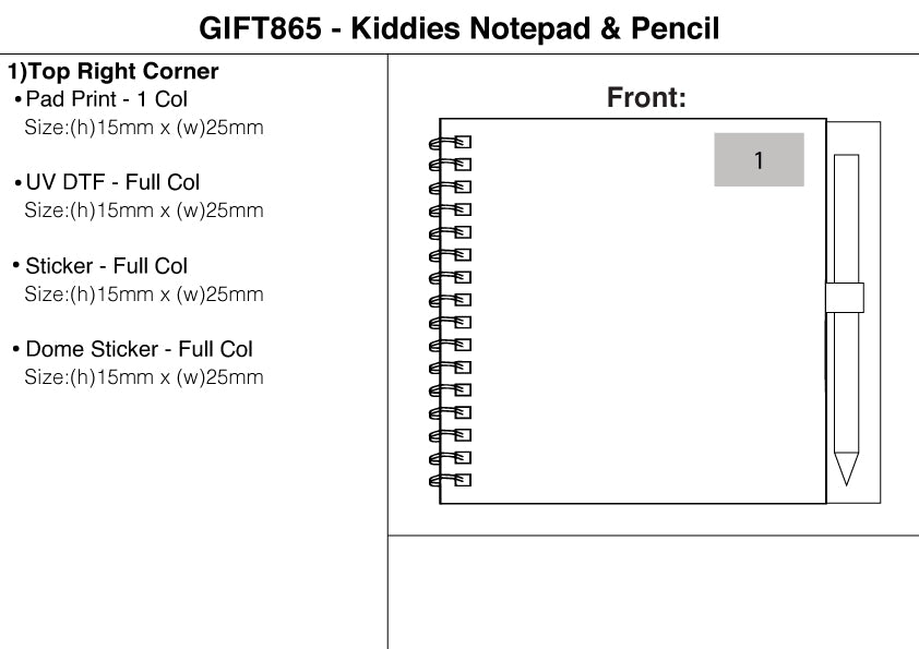 Kiddies Notepad & Pencil – Branded Promotional Gifts