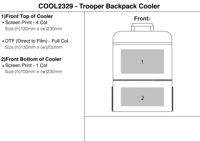 Trooper Backpack Cooler – Branded Picnic and Outdoor
