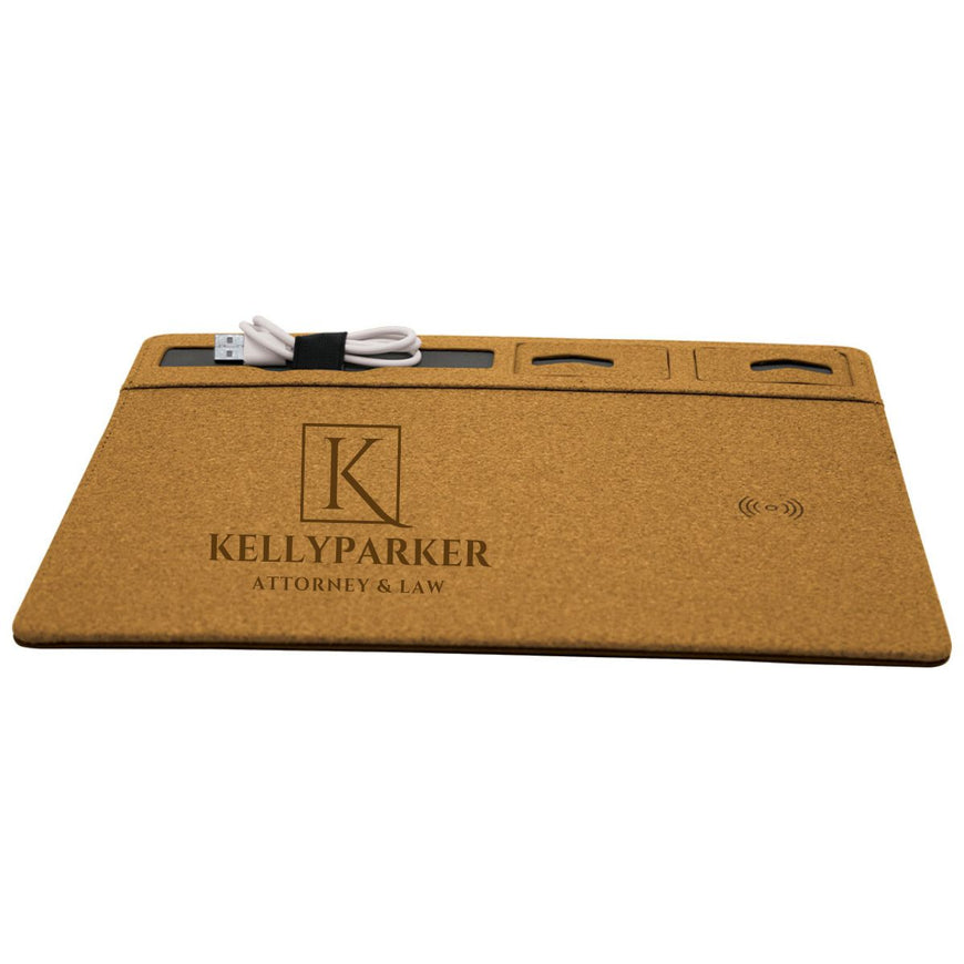 Luan Cork Wireless Charger & Mousepad – Branded Desktop Accessories