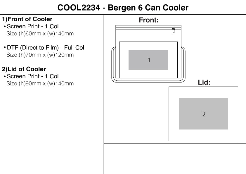 Bergen 6 Can Cooler – Branded Cooler Bags