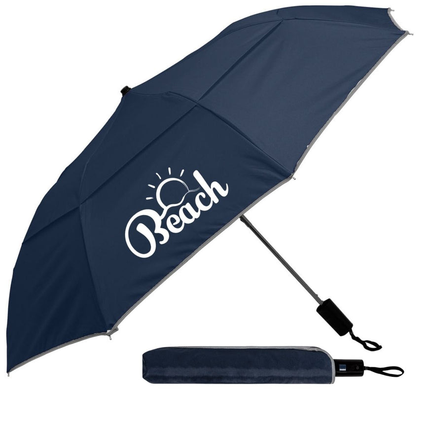 Reflective Piping Windproof Umbrella (UMB23802) – Branded Umbrellas