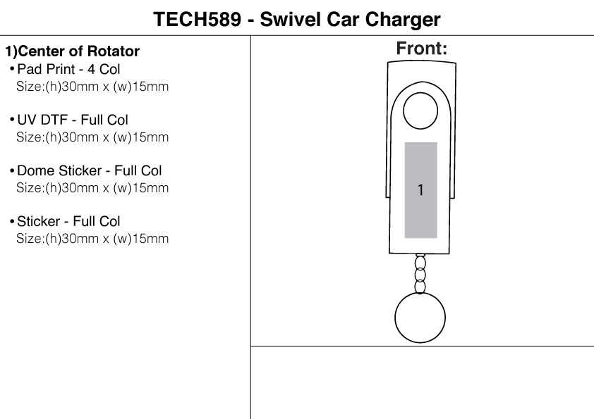 Swivel Car Charger – Branded Leisure Travel